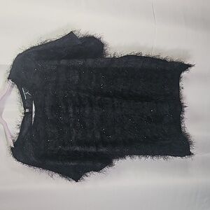 Anthony Marks Fuzzy Black Top Sz 2X